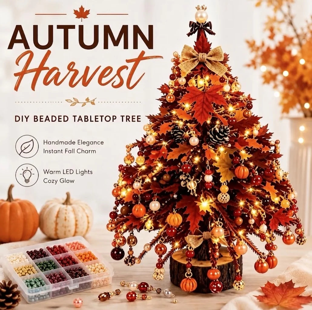 Merrymagic™ BeadGlow Tree — DIY Sparkling Beaded Christmas Tree Night Light Kit